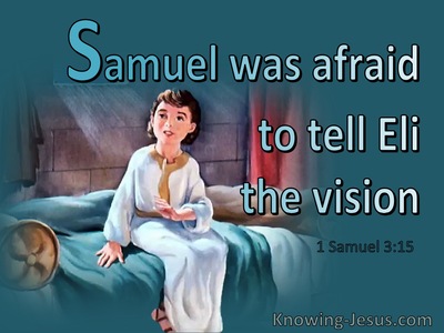 1 Samuel 3:15 So Samuel Lay Down Until Morning (aqua)